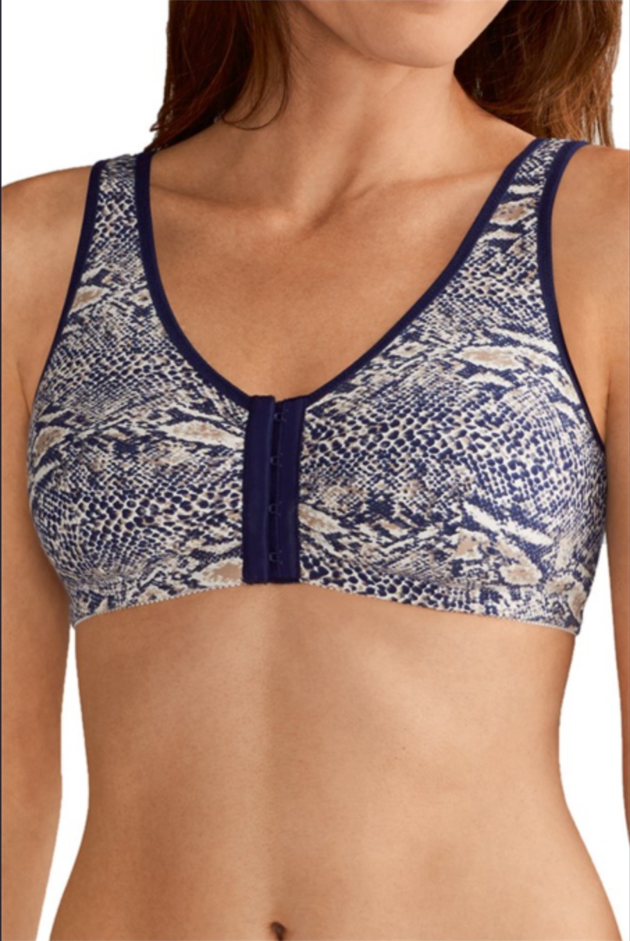 AMOENA Frances Non Wired Front Closure Bra 2128 - Print