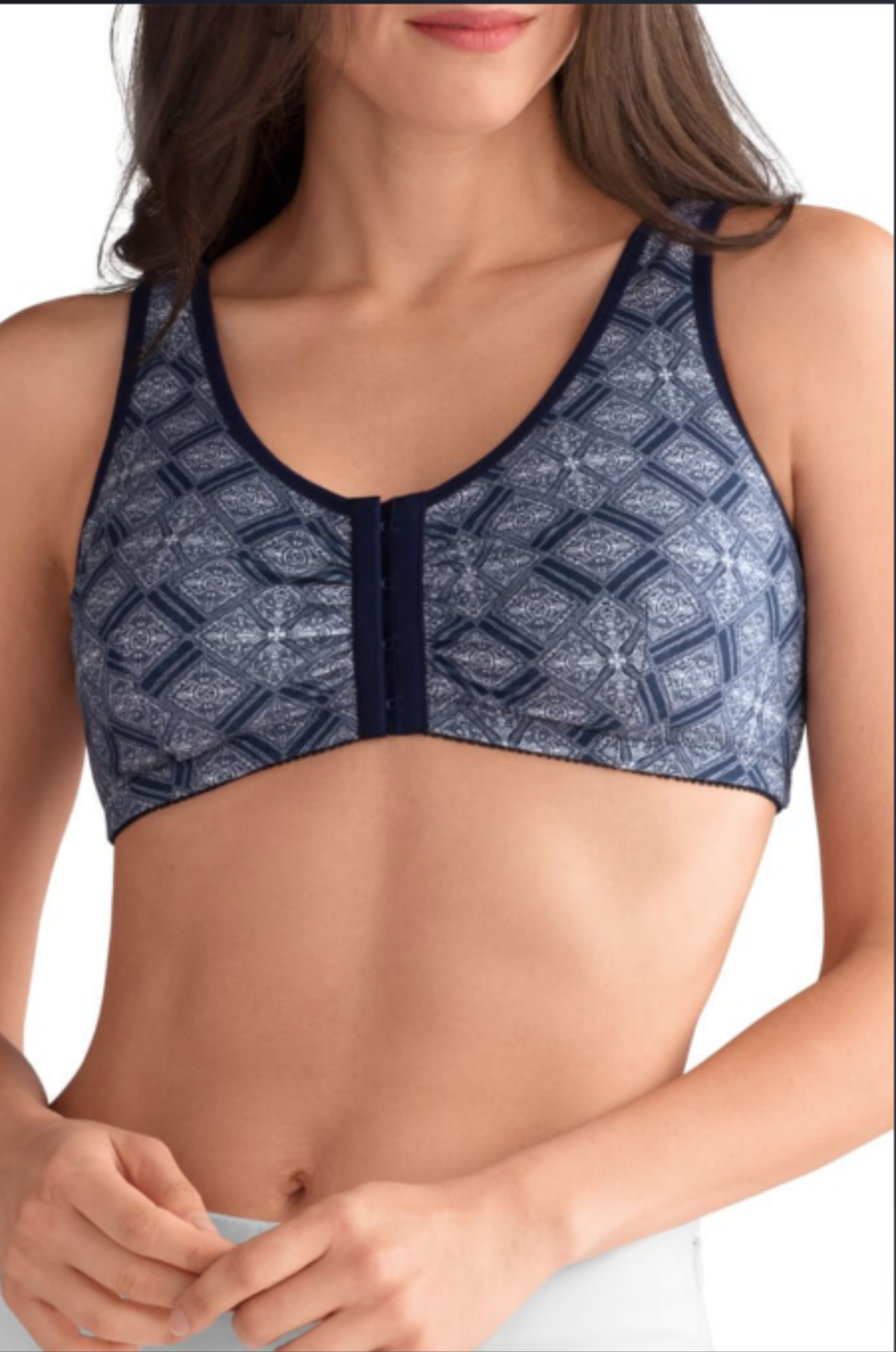 AMOENA Frances Non Wired Front Closure Bra 2128 - Print