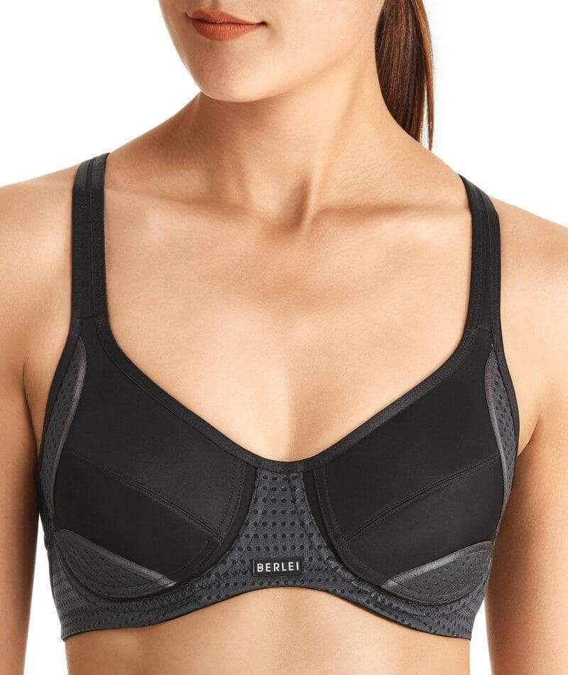 BERLEI Electrify Wired Sports Bra YYN7 - Black/ White