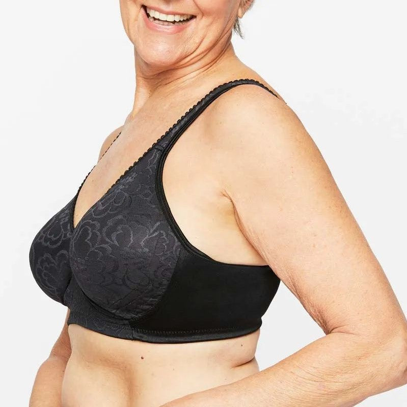 PLAYTEX Ultimate Lift and Support Wire Free Bra Y1055H - Black/ Nude/ White