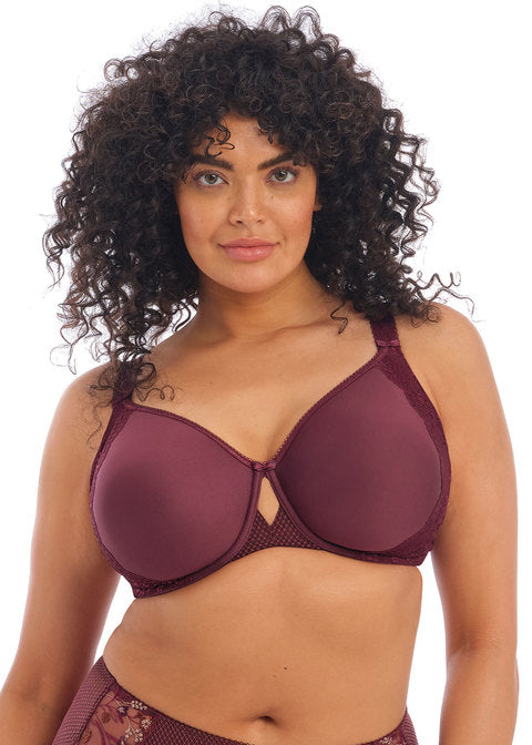 ELOMI Charley Moulded Spacer Uw Bra EL4383 - Aubergine