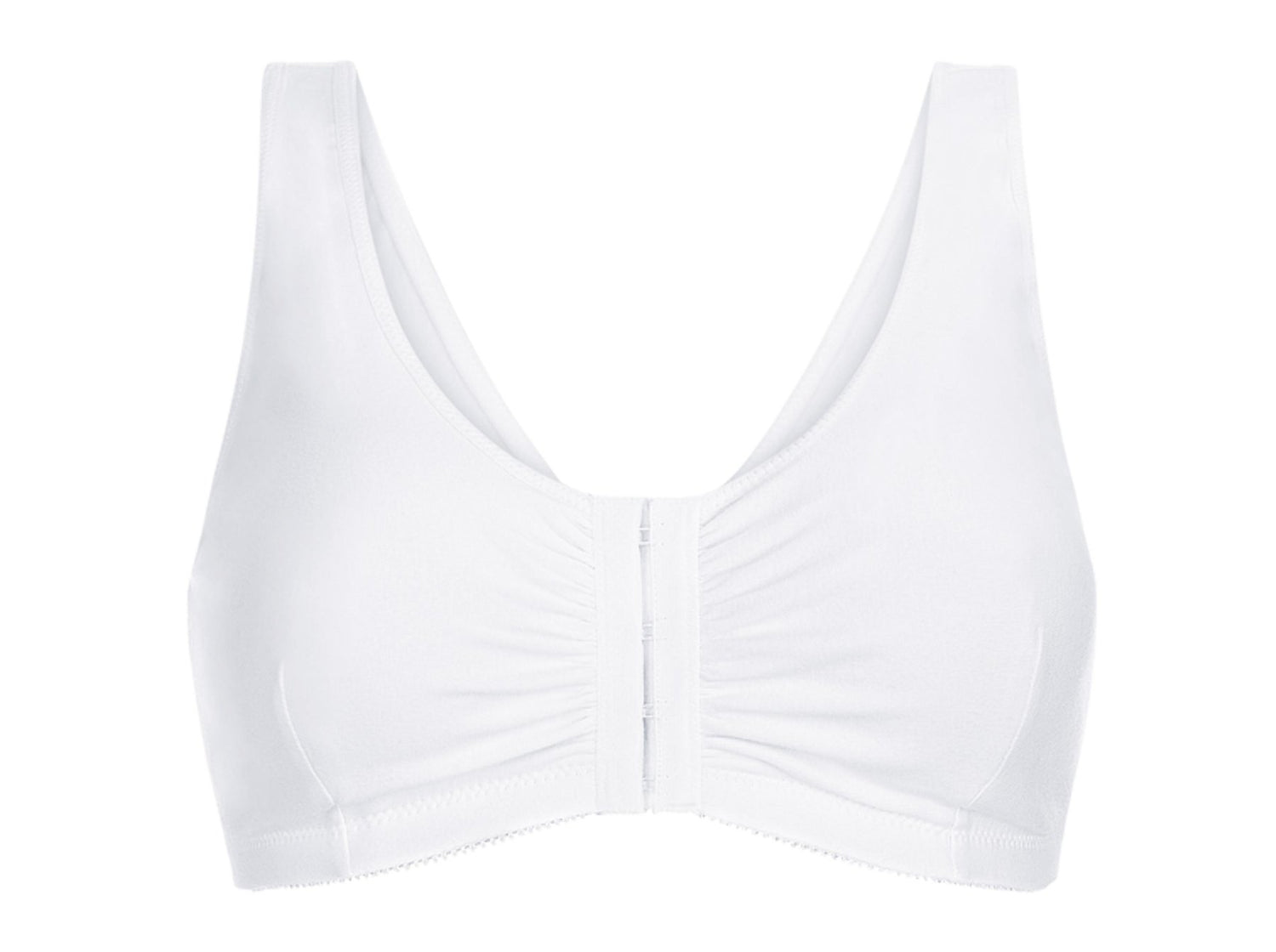 Bra, Attaches in the front with hooks, Colour White, Size 2X-Large -  Premier Ostomy Centre