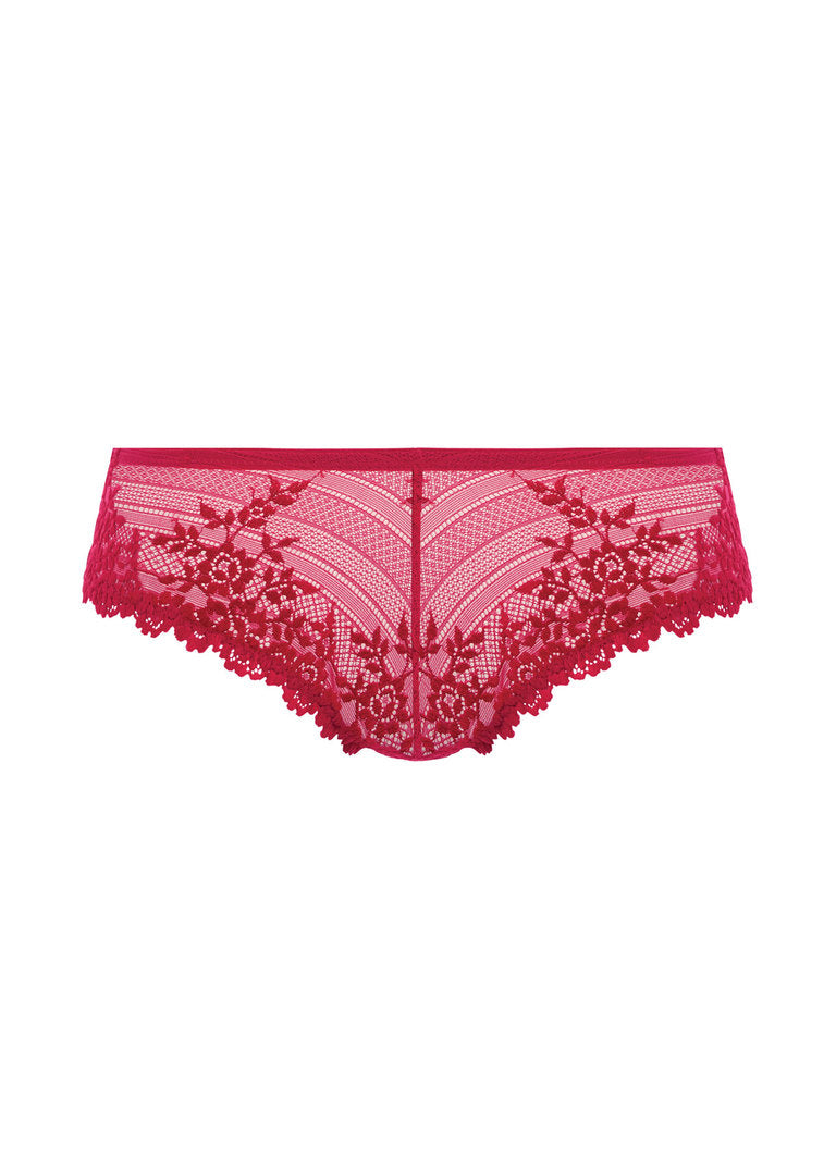 WACOAL Embrace Lace Tanga WA848191 - Persian Red/ Faded Rose