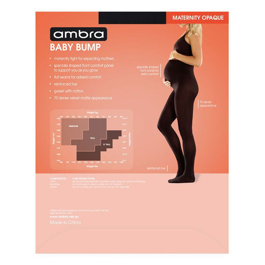 AMBRA Baby Bump Opaque Maternity Tight