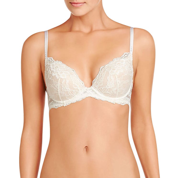 Pleasure State My Fit Smooth 200% Boost Push Up Plunge Bra In Frappe